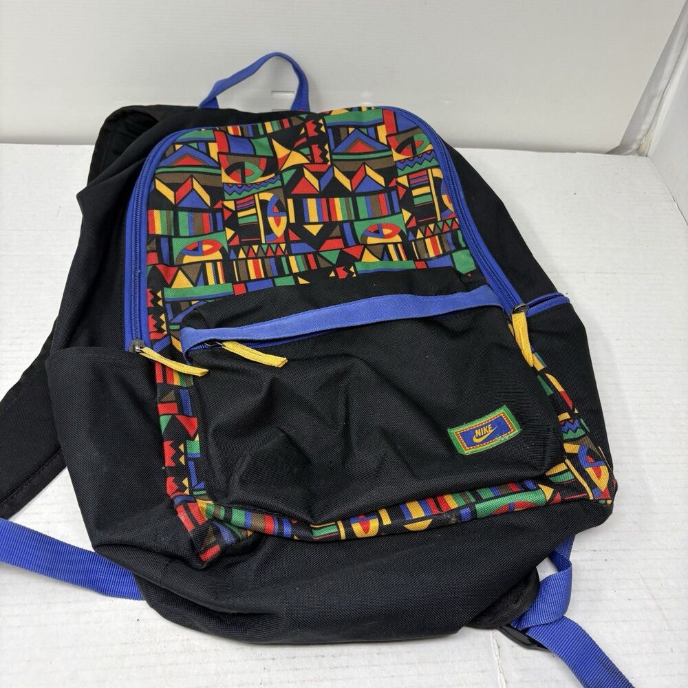 Nike Heritage 2.0 Backpack Urban Jungle Print Multi-Color Rare Retro